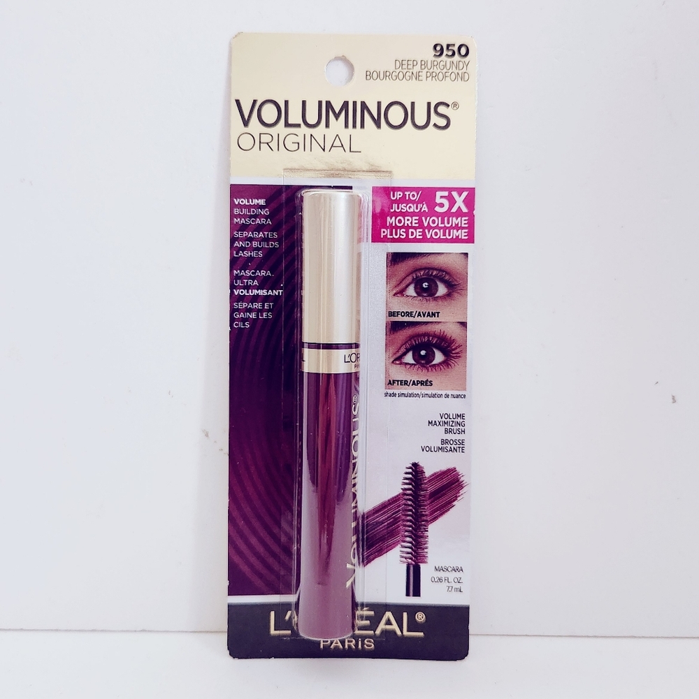 🔮3/$15 Loreal Paris Voluminous Original Washable Mascara Deep Burgundy